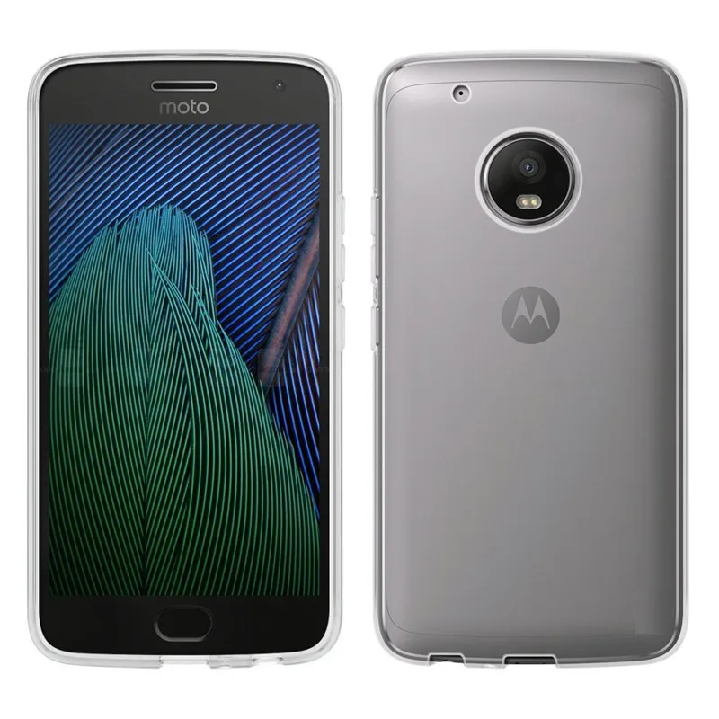 Для Motorola G5 Телефон Защитный Чехол Прозрачный Ультра-тонкий Тонкий Силиконовый