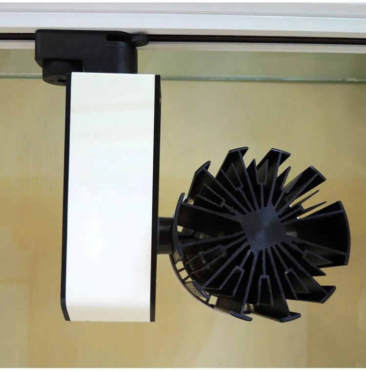 Бесплатная доставка 30 Вт светодиодный COB рельсовый светильник AC85 265 в Точечный