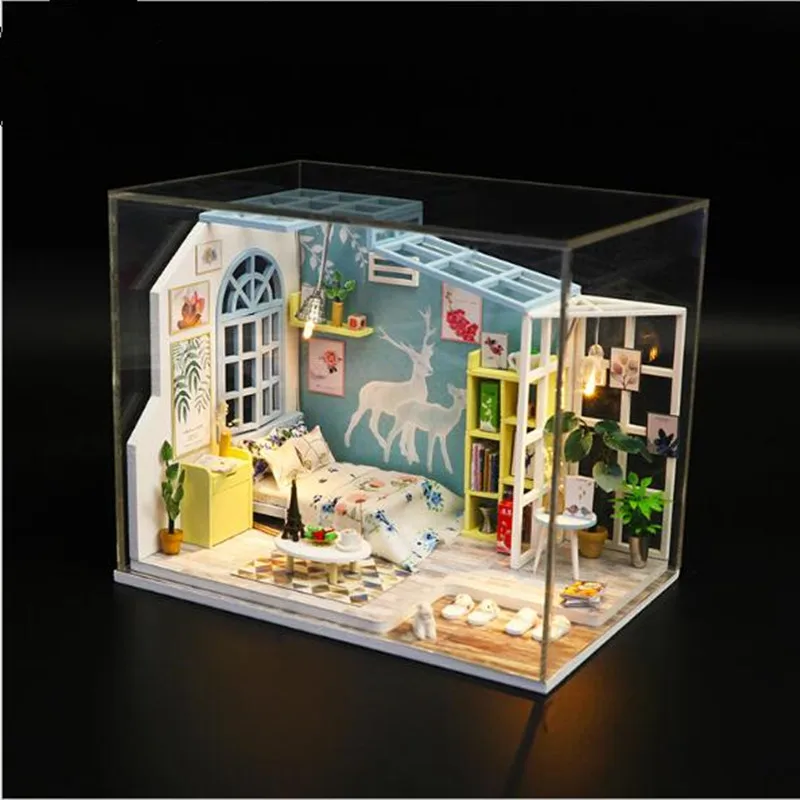 Новинка миниатюрный деревянный кукольный 3d дом hongda сделай сам миниатюры игрушки
