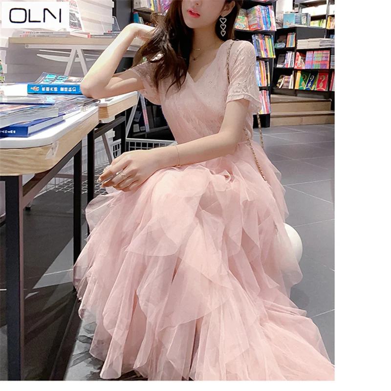 Сетчатое платье ONL Новое поступление на весну и лето платья оптовая продажа