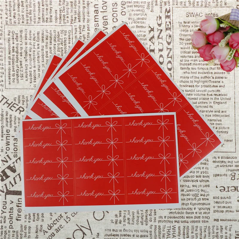 75 шт./компл. торт Выпекание упаковка уплотнительная этикетка наклейка Красный