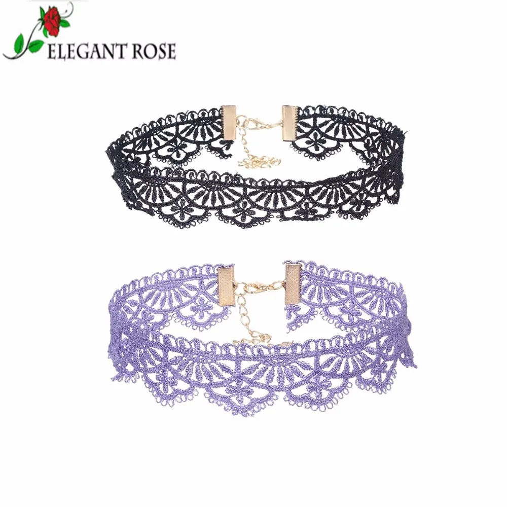 2018 массивное черное кружевное ожерелье чокер для чудо женщин свадебные