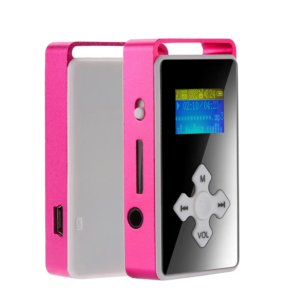 C Usb HiFi музыкальный плеер MP3 walkman воспроизводитель цифровой MP3 плеер ЖК-экран Поддержка Micro SD TF карта 32G зеркальный музыкальный медиа - Цвет: C