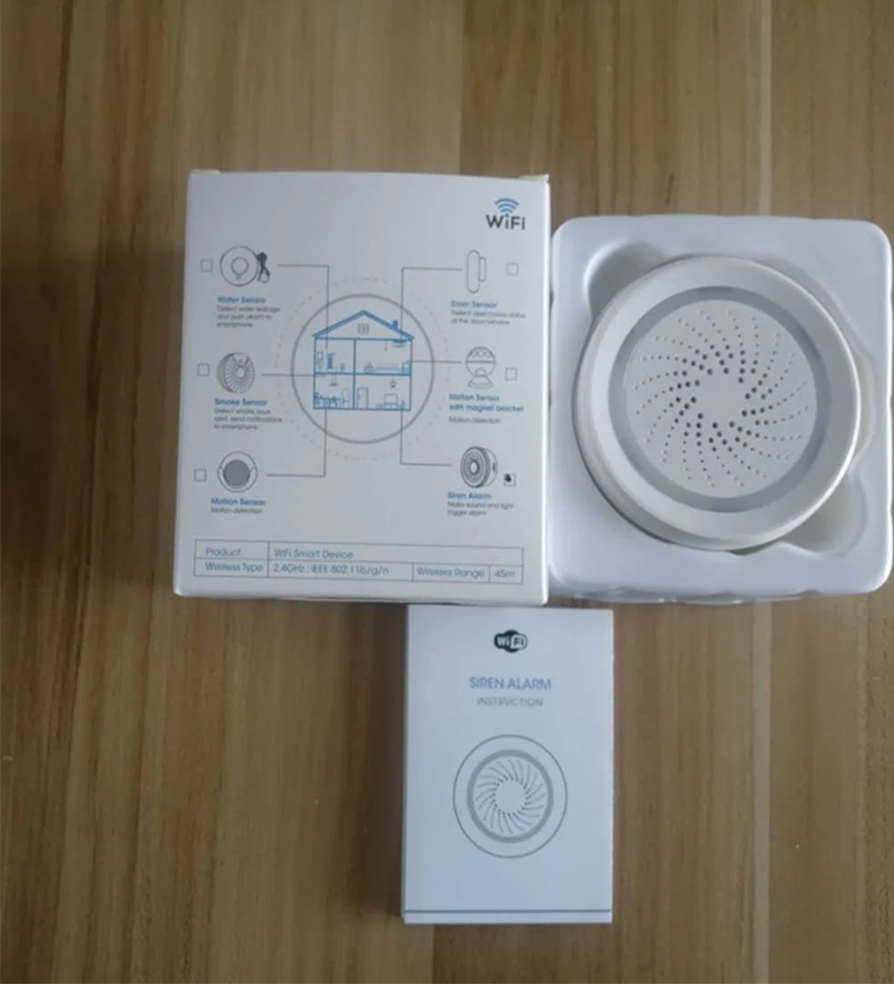 Работает с Amazon Google Home Assistant IFTTT Tuya беспроводной WiFi сирена датчик температуры и влажности