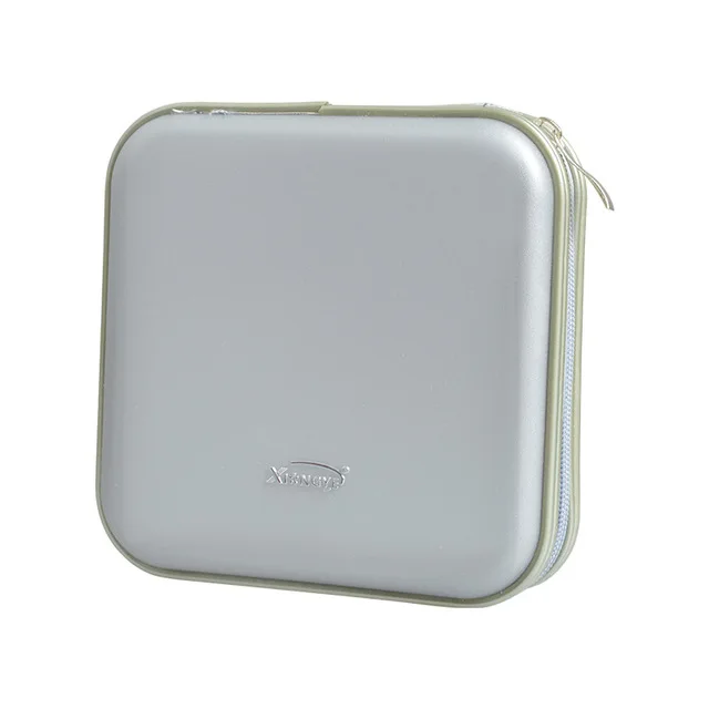 40PCS-Capacity-Gray 40 шт/80 шт Емкость диск CD сумка DVD кошелек для хранения Органайзер чехол водостойкий CD рукав Жесткая Сумка из eva альбом коробка большой держатель - Цвет: 40PCS-Capacity-Gray