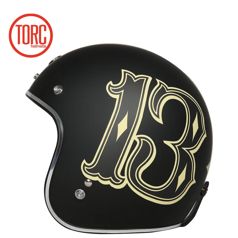 Новый классический шлем TORC casco moto с открытым лицом винтажный jets ретро