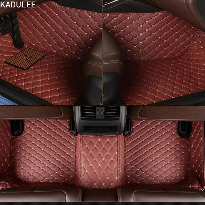 Red wine KADULEE car floor mats for Opel All Models Astra h j g mokka insignia Cascada corsa adam ampera Andhra zafira Car-styling - Название цвета: Red wine
