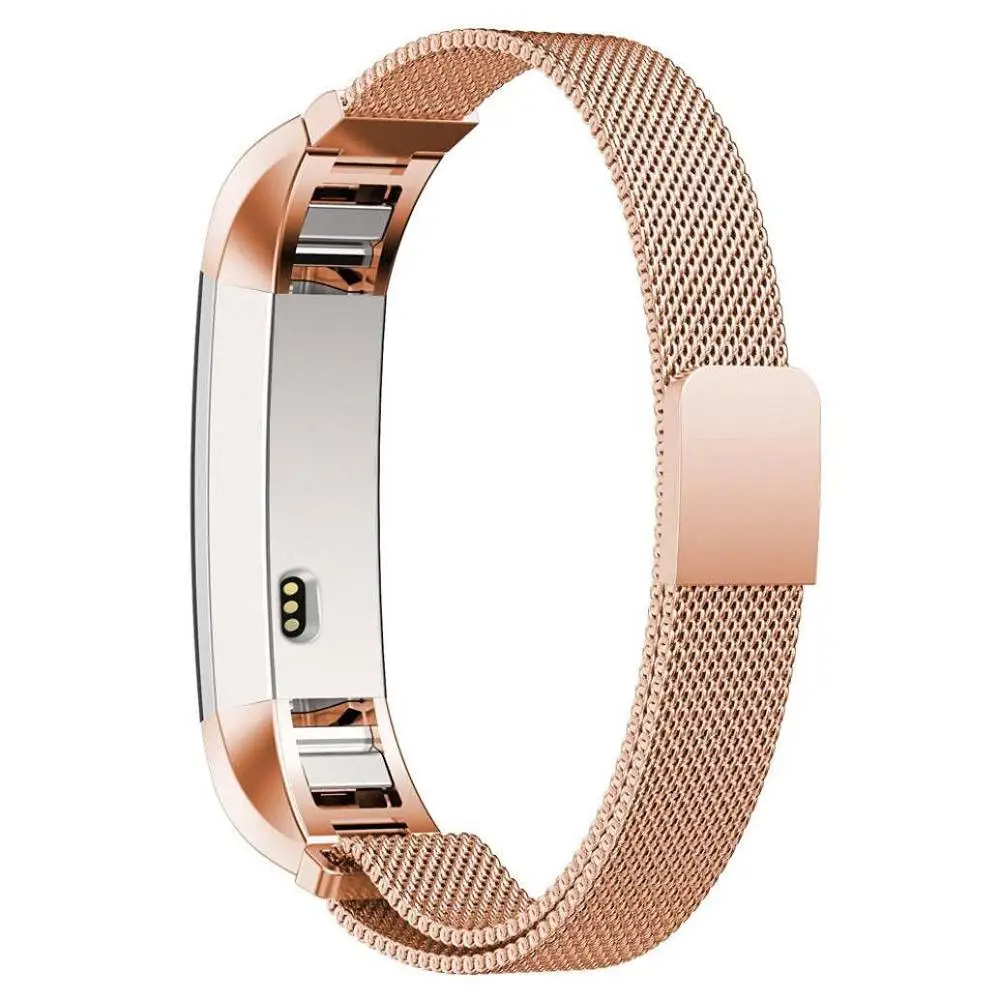 Rose gold Oulucci модный металлический высококачественный сменный ремешок на запястье для Fitbit Браслет Alta HR монитор умные часы аксессуары - Цвет ремешка: Rose gold