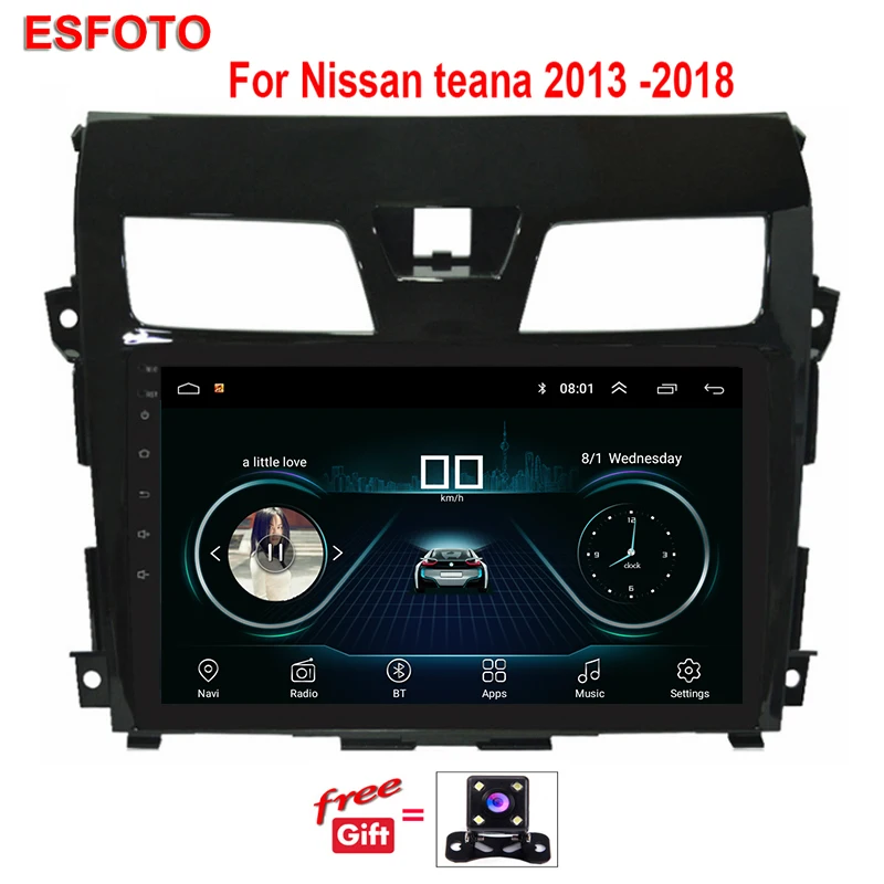 Android 8 1 автомобильный радио мультимедиа 2 din DVD видео плеер gps навигация для Nissan Teana