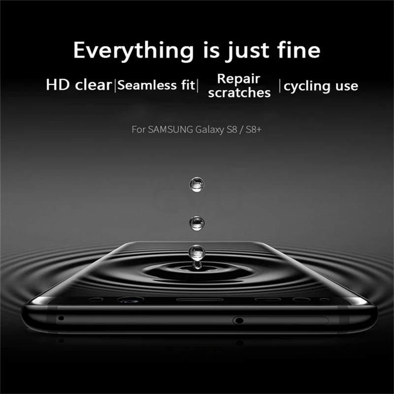 3D изогнутая Защитная пленка для Samsung Galaxy S9 S9Plus S8 S8Plus Note 8 S6 S7 Edge Plus мягкая защитная