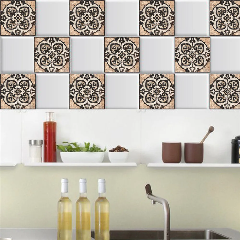 Геометрический самоклеющиеся плитки Стикеры s Наклейка домашнее украшение Стены