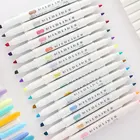 Японские Канцтовары, мягкая двухсторонняя флуоресцентная ручка в виде зебры, ручка с крючком, маркер, цветная маркировочная ручка, офисные и школьные принадлежности