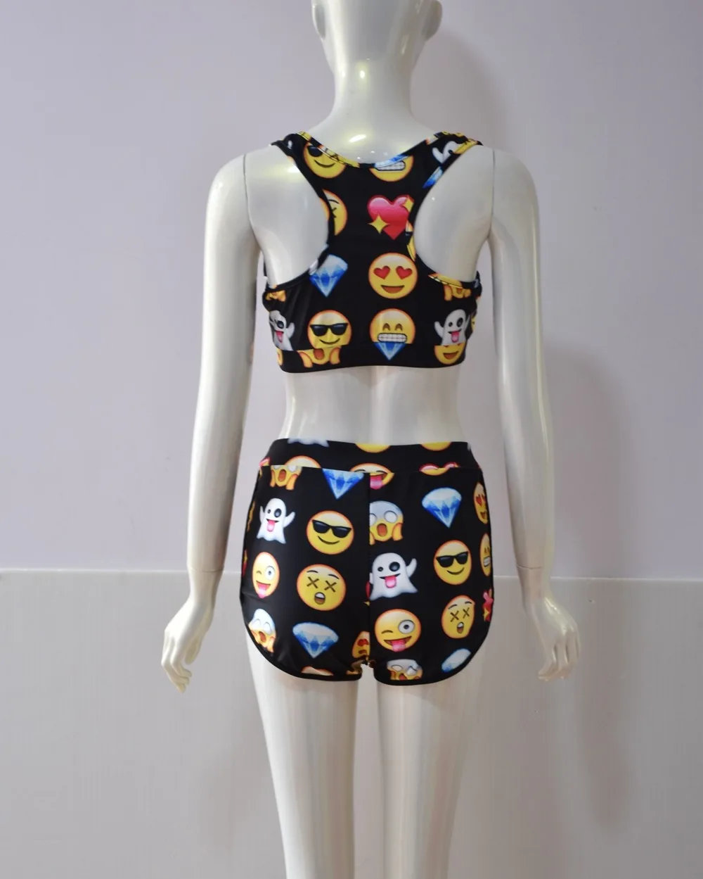 Комплект Танкини с принтом в виде героев мультфильмов женский купальник высокой