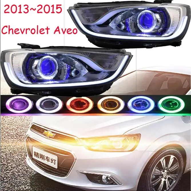 picture 2 шт бампер лампы для chevrolet Aveo фары 2013~ год malibu, Epica, Lova, cruze, captiva, HI LO HID противотуманные фары Aveo задний фонарь - Цвет: picture