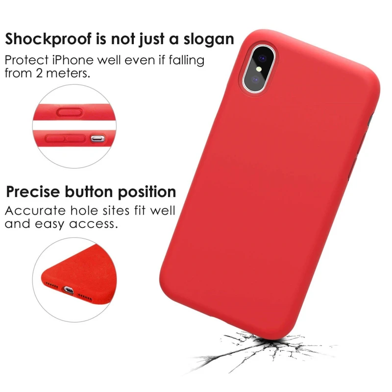 Микрофибра силикон защитный чехол для iPhone 7 6 6S 8 плюс роскошный стильный цвет iphone7
