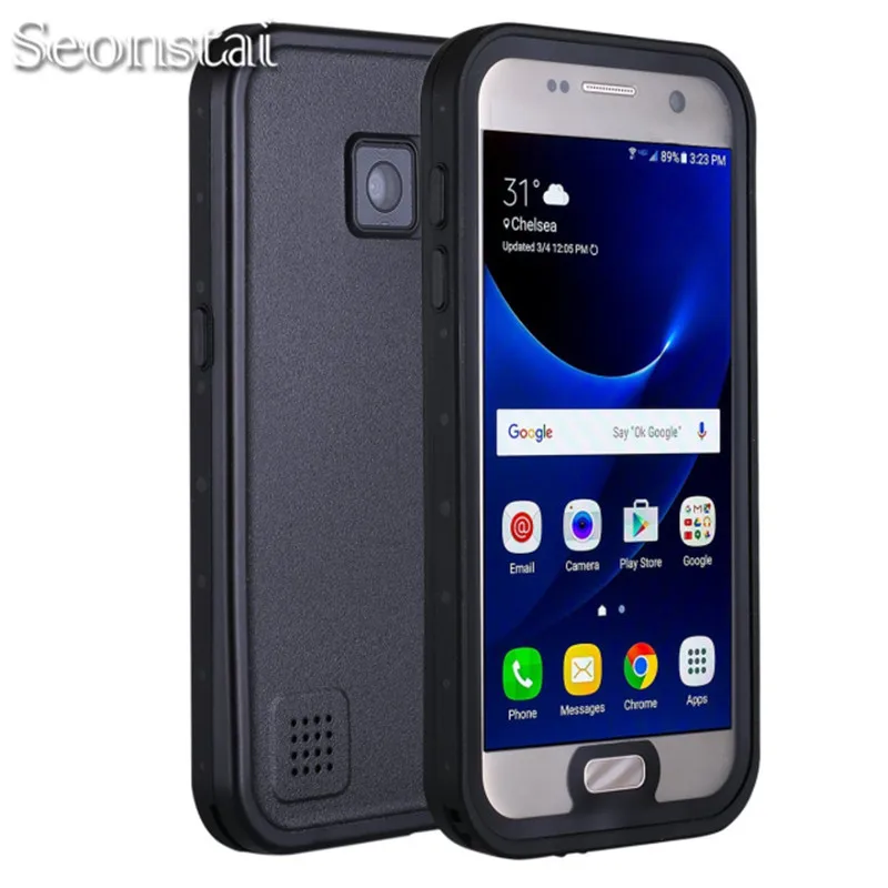 

Водонепроницаемый чехол для Samsung Galaxy S7 Edge, S7, IP68, подводный поликарбонат + ТПУ, армированный чехол для S725, противоударный, защита от грязи и сн...