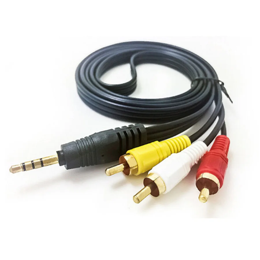 Аудиокабель JRGK RCA штекер 3 5 мм к 3RCA стерео AUX разветвителю кабель 1 м футов для