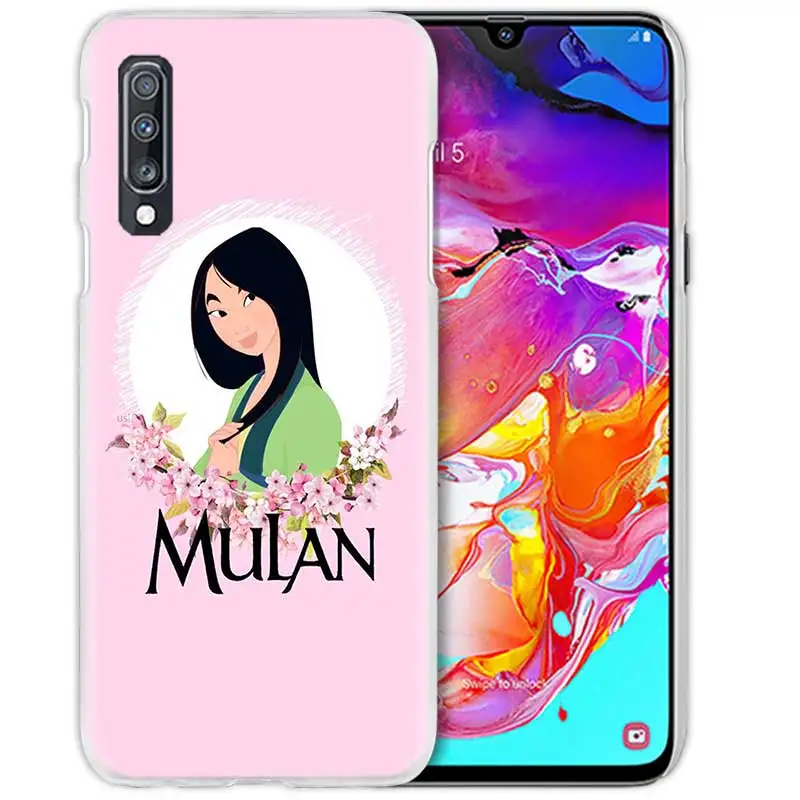 07 Мулан аниме чехол для samsung Galaxy A50 A70 A20e A60 A40 A30 A20 A10 A8 A6 плюс A9 A7 чистой твёрдой ПВХ-Капа чехол для телефона чехол - Цвет: 07