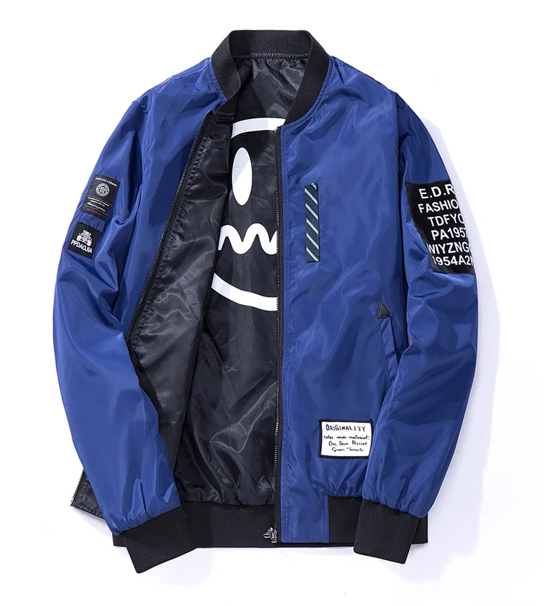 Уличная брендовая куртка пилот с вышивкой для молодых пар бейсбольная в стиле