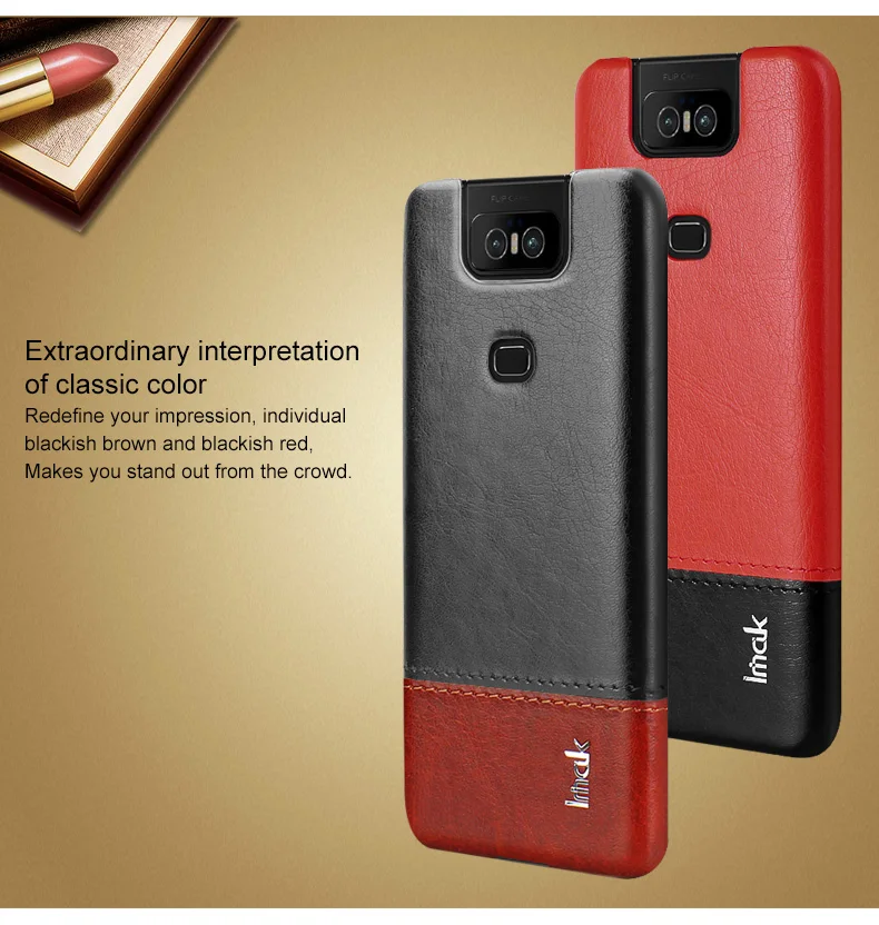 IMAK кожаный лаконичный чехол для Asus Zenfone 6 ZS630KL чехол Zenfone 6Z ZS630KL чехол для Asus 6 6Z Zenfone6 чехол для телефона