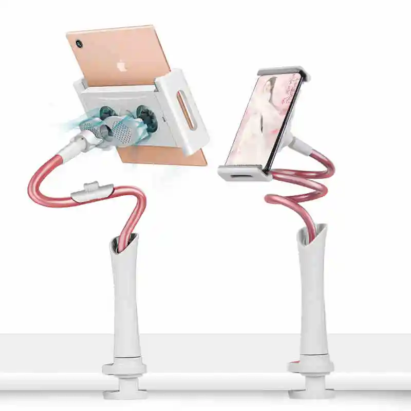 Vmonv регулируемый длинный держатель подставки для планшета для iPhone X 8 IPad Air Pro 4 до 12,9 дюймов ленивый стол для планшета крепление для телефона