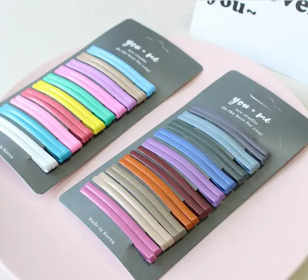 20 штук шик в Корейском стиле Карамельный цвет заколки для волос Зажимы Для женщин