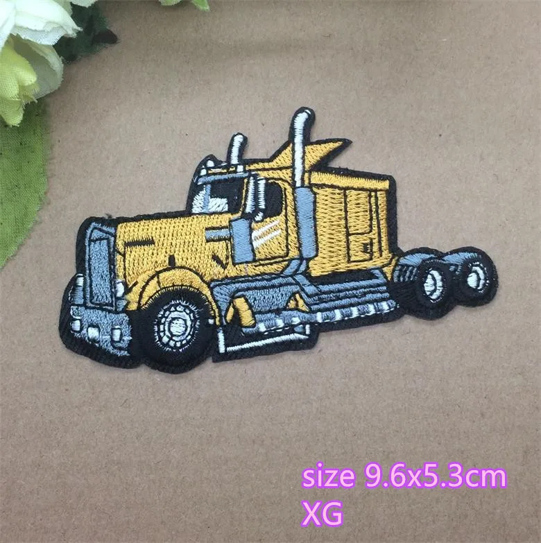 10 pcs of style 19 Новое поступление 10 шт. машина для копания мотоцикл автомобиль Вышитые нашивки Утюг с мотивами из мультфильмов аппликация шляпа-сумка для обуви аксессуар - Цвет: 10 pcs of style 19