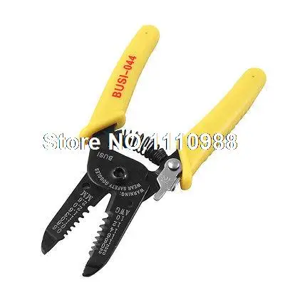 

Yellow Plastic Handle Metal Jaw Cable Wire Stripping Plier 6"