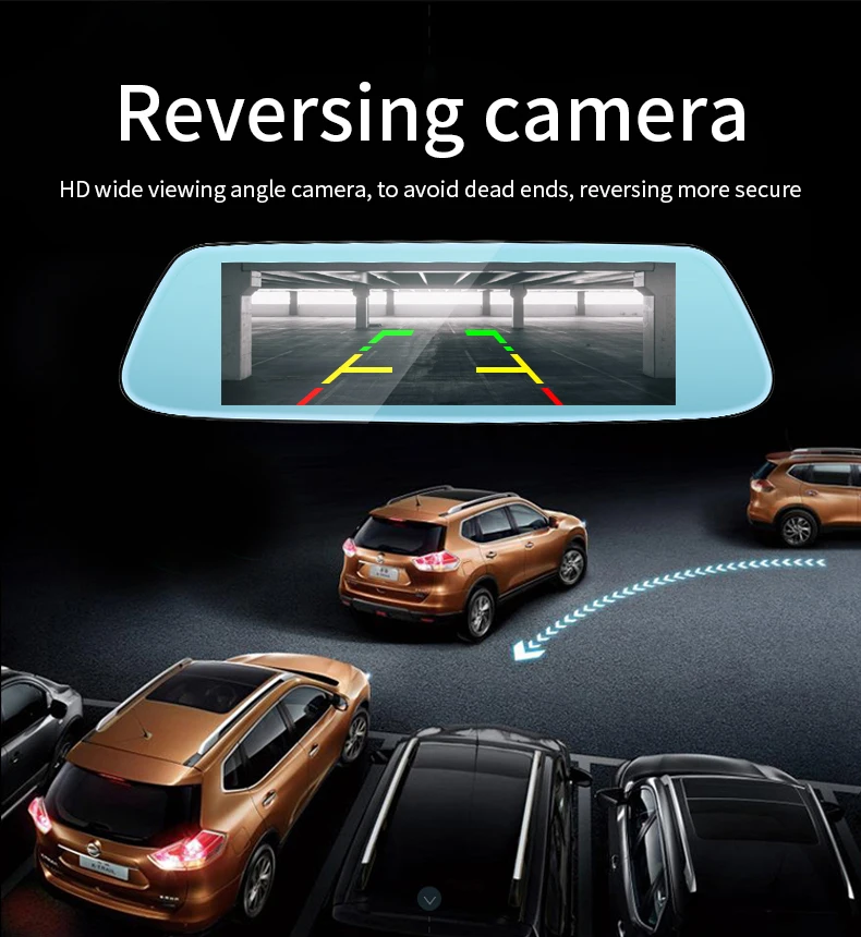Автомобильный видеорегистратор RoverOne 8 дюймов Android GPS навигация 4G Wi Fi Bluetooth HD видео