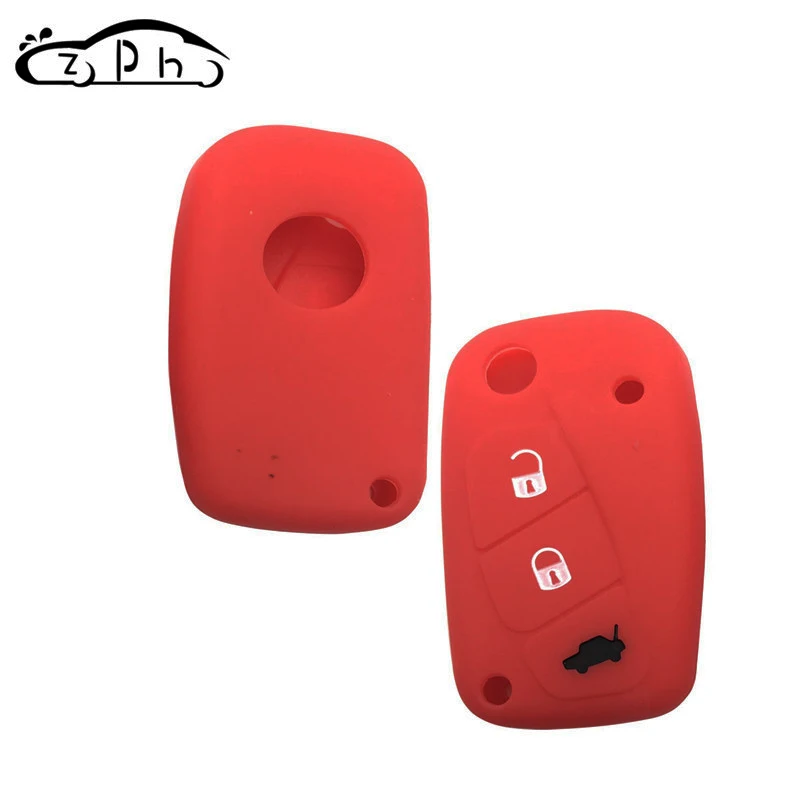 Чехол брелок для ключей с 3 кнопками силиконовый чехол Fiat Punto Ducato Stilo Panda Idea Doblo Bravo