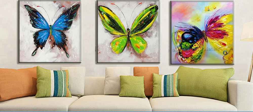 Ручная роспись животных картина маслом для комнаты Настенные картины