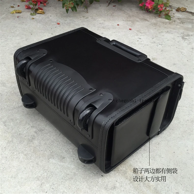 CARRYLOVE 1" дюймовый багаж из натуральной кожи посадка в бизнес-класс каюта чемодан тролли дорожная сумка для путешествий