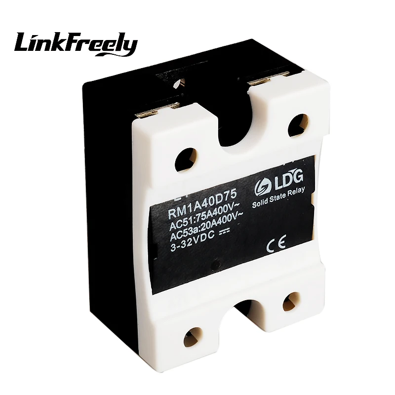Полупроводниковое реле RM1A40D75 75 а 2SCR DC AC SSR переключение на нуль вход 5 В 12 24