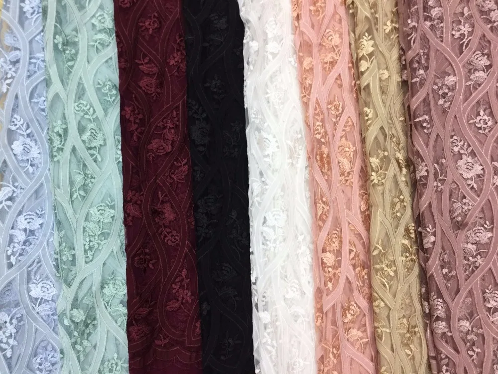 

African Tulle Lace High Quality Hojilou African cut Lace Fabric The New Listing High Quality African Guipure Lace Fabric TS6291