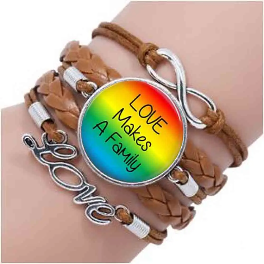 Гей-браслет с гордостью Ювелирное Украшение для ЛГБТ геев лесбиянок придес