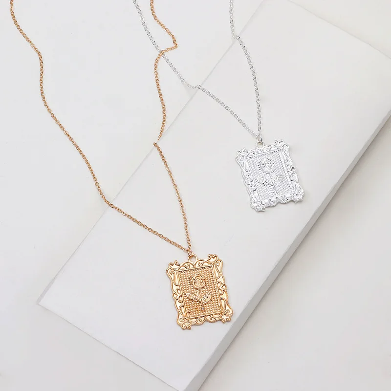 Doreen Box милая подвеска в виде цветка розы цепочка ожерелье золотого цвета