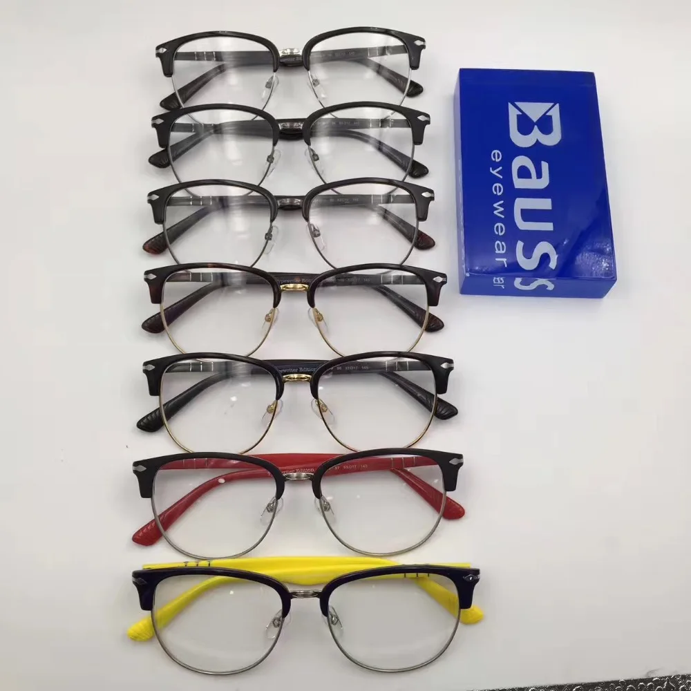 PK Итальянские очки Марка Дизайн мужчины полукадра оптический Близорукость Очки