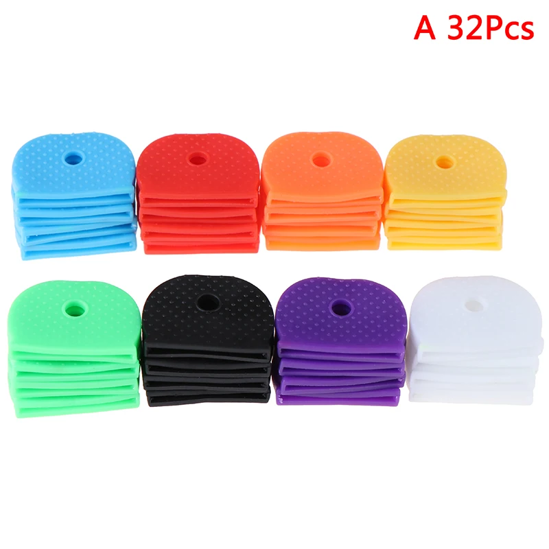 32pcs 1/24/32 шт Красочный Ключ верхней крышки головки/колпачки/теги/ID маркеры смешанные топперы брелок аксессуары - Цвет: 32pcs