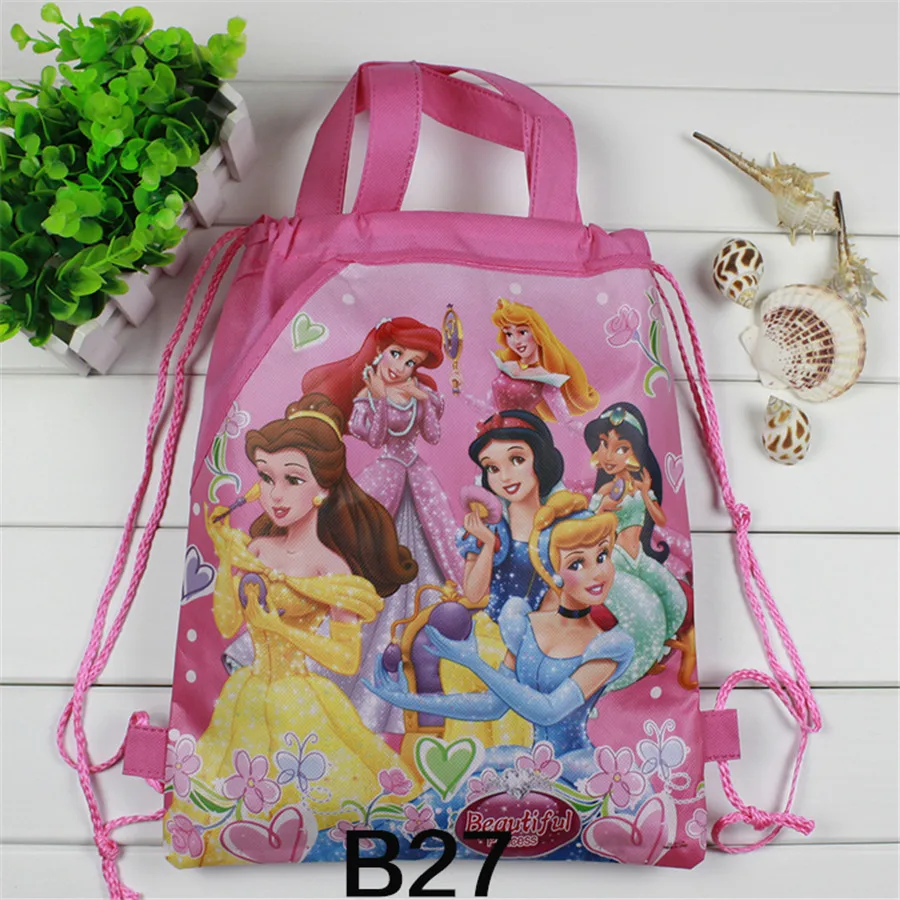 Бесплатная доставка 12 шт. Любовь принцессы шаблон Детская Школа переносная сумка
