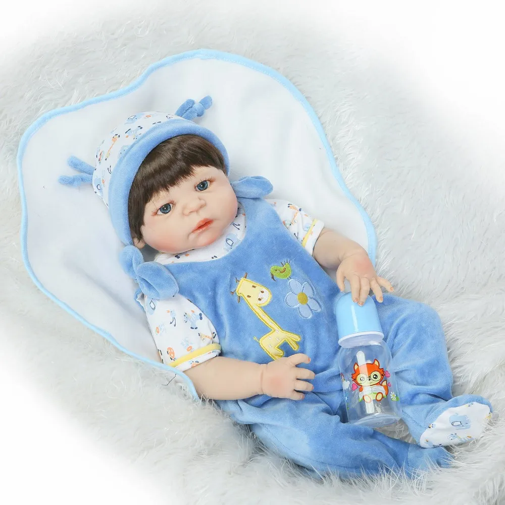 Новый дизайн кукла 55 см мягкие силиконовые куклы Reborn Реалистичная 22 дюйма