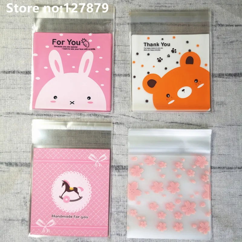 50/100 шт. Пластик конфеты Подарочный мешок для печенья в стиле сделай сам