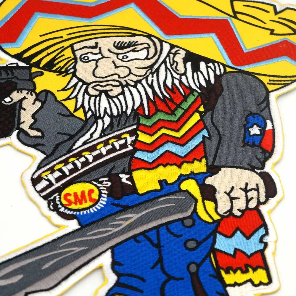 BANDIDOS TEXAS MC патч подложка вышитые Панк байкерские патчи Одежда Наклейки