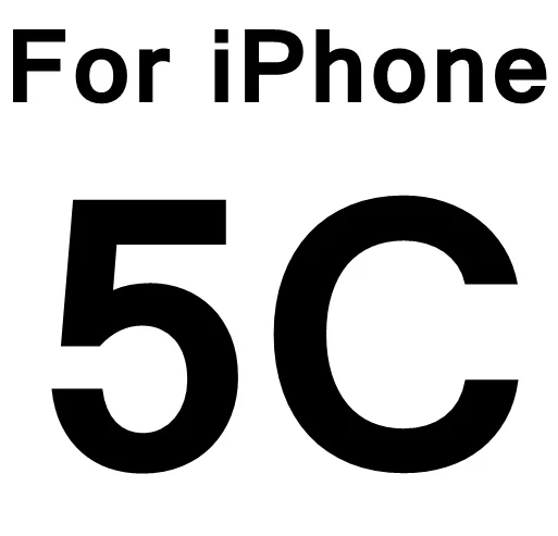 9H 3D пленка из закаленного стекла для iPhone 8, 7, 6, 6S Plus, 5S, SE, 5C, 5, изогнутая, без белых краев, полная защита экрана, черная, Sklo - Цвет: For iPhone 5C