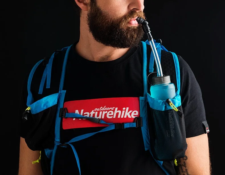 Naturehike 250/500 мл сумки для воды, однотонные синие, для отдыха на природе, туризма, Приятные мягкие фляжки, для спорта, велоспорта, бега, воды, гидратации, бутылка