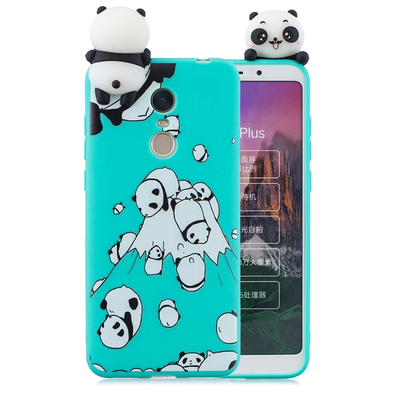 2 Чехол Etui для Xiaomi Redmi 5 Plus, чехол для Xiomi Redmi 5, 3D мультяшная панда, свинья, единорог, силиконовый чехол для Xiaomi Redmi 5 Plus, чехол - Цвет: 2