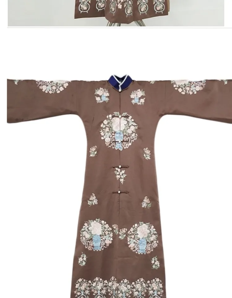 Кофейная вышивка Qin Lan Empress WuCa Qing Dynasty Princess Palace Qifu костюм новейшая телевизионная