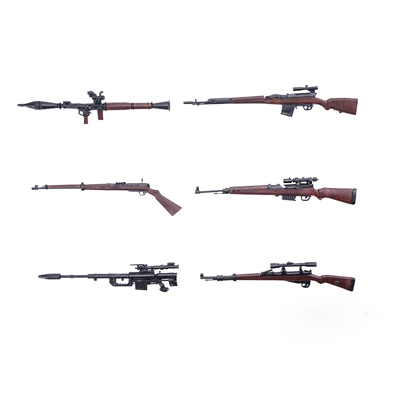 6 шт. WW2 военные 1/6 солдатики фигурки Масштаб модели оружия Германия KAR 98K Mauser винтовка ружья Аксессуары 4D блоки игрушки