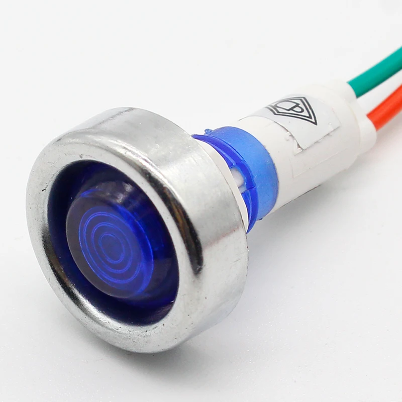 10 шт. мм 12 В светодиодный индикатор с 18 см проводом сигнальная лампа|indicator light|indicator