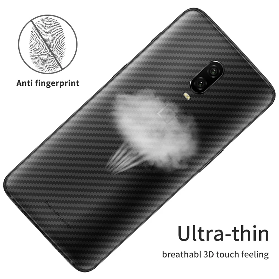 Защитная пленка для Oneplus 7 7T pro углеродное волокно защитная наклейка 1 + задняя