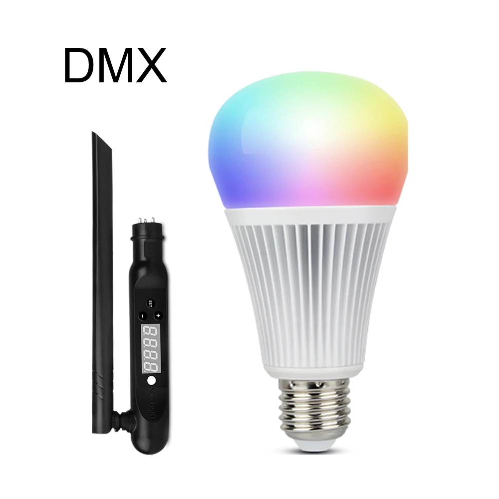 MILIGHT RGB CCT DMX светодиодная сценическая лампа E27 9 Вт RGBW Светодиодная KTV бар диско
